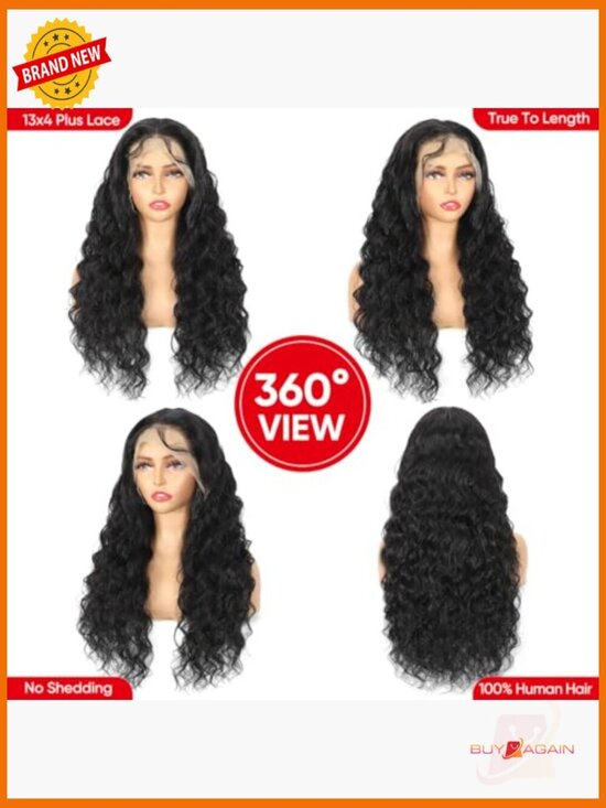 Loose Deep Wave Lace Front Wig Human Hair 13x4 Pre Plucked Natural Hairline 30